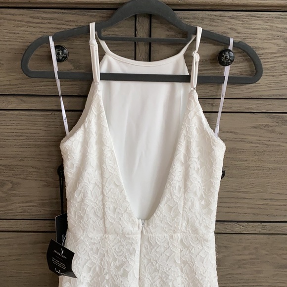 👰🏻‍♀️ NWT Lulus Ephemeral Allure Ivory Lace Maxi Dress - Picture 10 of 11